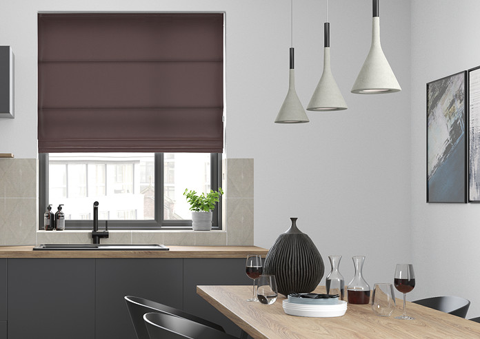 Faux Suede, Charcoal - Roman Blind - Image 3
